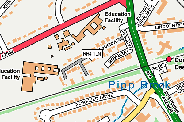 RH4 1LN map - OS OpenMap – Local (Ordnance Survey)