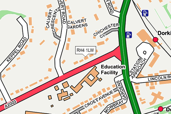 RH4 1LW map - OS OpenMap – Local (Ordnance Survey)