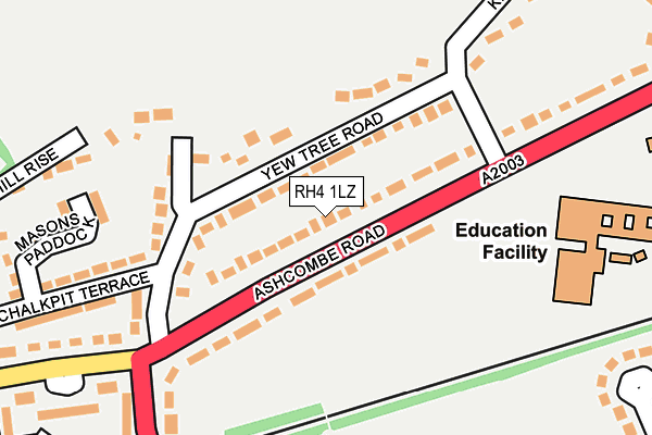 RH4 1LZ map - OS OpenMap – Local (Ordnance Survey)