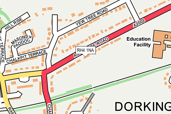 RH4 1NA map - OS OpenMap – Local (Ordnance Survey)