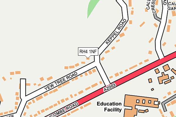 RH4 1NF map - OS OpenMap – Local (Ordnance Survey)