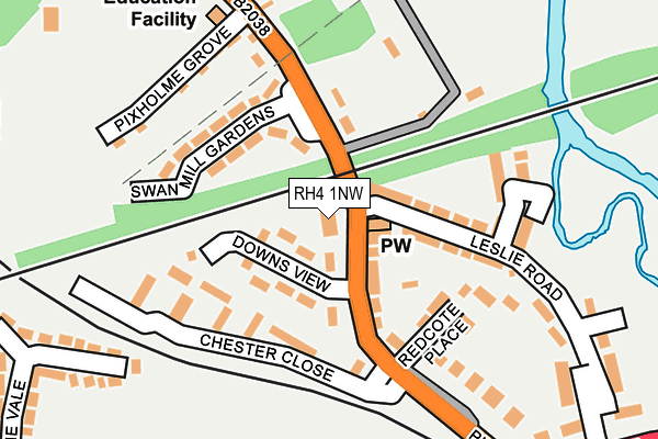 RH4 1NW map - OS OpenMap – Local (Ordnance Survey)