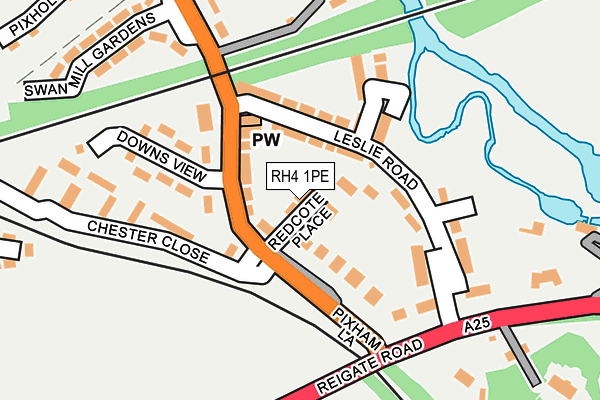 RH4 1PE map - OS OpenMap – Local (Ordnance Survey)