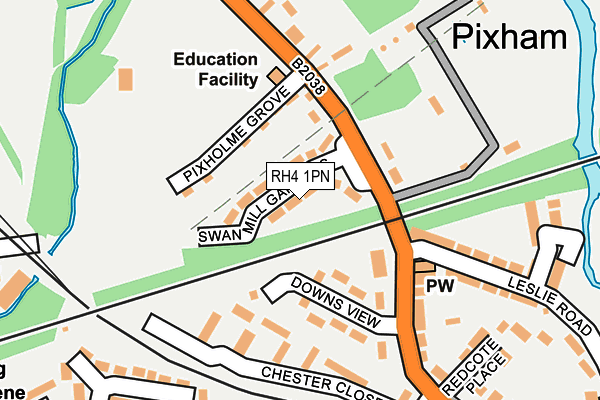 RH4 1PN map - OS OpenMap – Local (Ordnance Survey)