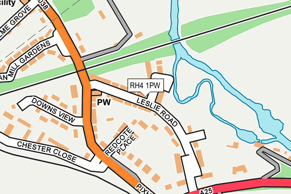 RH4 1PW map - OS OpenMap – Local (Ordnance Survey)