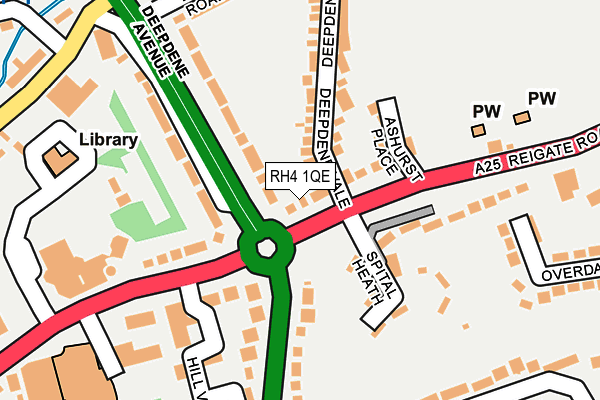 RH4 1QE map - OS OpenMap – Local (Ordnance Survey)