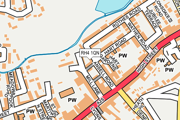 RH4 1QN map - OS OpenMap – Local (Ordnance Survey)