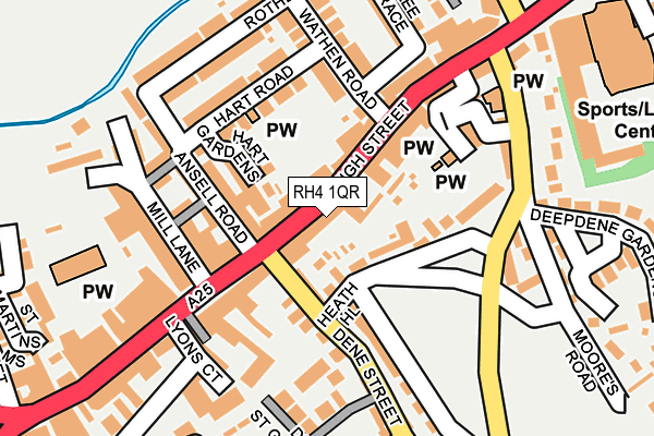 RH4 1QR map - OS OpenMap – Local (Ordnance Survey)