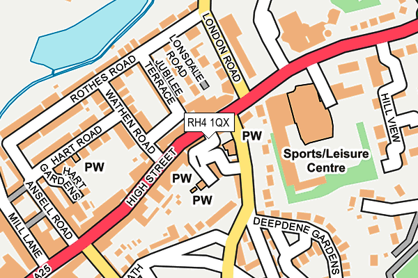 RH4 1QX map - OS OpenMap – Local (Ordnance Survey)