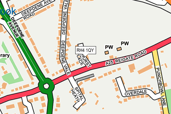 RH4 1QY map - OS OpenMap – Local (Ordnance Survey)