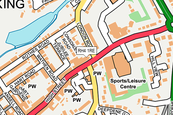 RH4 1RE map - OS OpenMap – Local (Ordnance Survey)