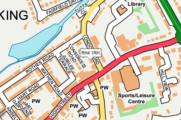 RH4 1RH map - OS OpenMap – Local (Ordnance Survey)