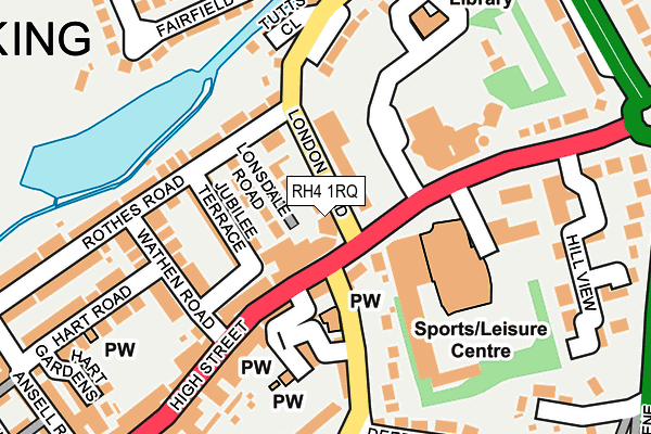 RH4 1RQ map - OS OpenMap – Local (Ordnance Survey)