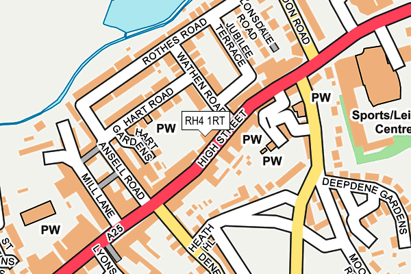 RH4 1RT map - OS OpenMap – Local (Ordnance Survey)