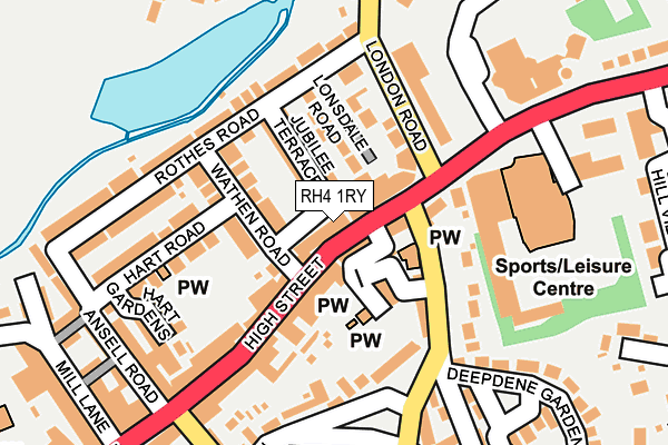 RH4 1RY map - OS OpenMap – Local (Ordnance Survey)