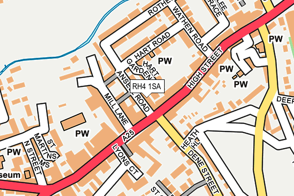 RH4 1SA map - OS OpenMap – Local (Ordnance Survey)