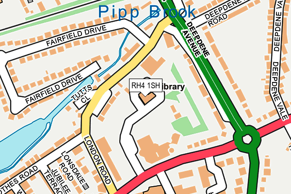 RH4 1SH map - OS OpenMap – Local (Ordnance Survey)