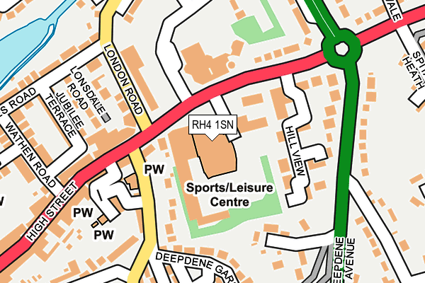 RH4 1SN map - OS OpenMap – Local (Ordnance Survey)