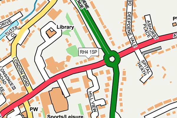 RH4 1SP map - OS OpenMap – Local (Ordnance Survey)