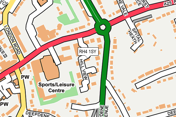 RH4 1SY map - OS OpenMap – Local (Ordnance Survey)