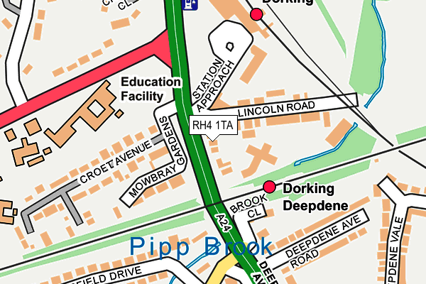 RH4 1TA map - OS OpenMap – Local (Ordnance Survey)