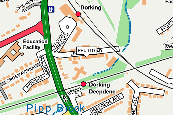 RH4 1TD map - OS OpenMap – Local (Ordnance Survey)