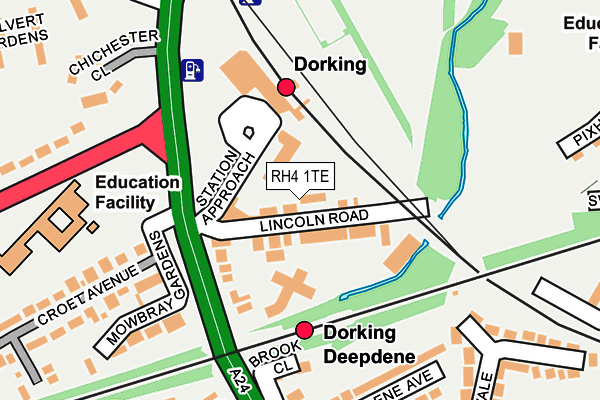 RH4 1TE map - OS OpenMap – Local (Ordnance Survey)