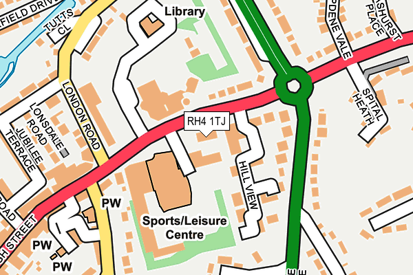 RH4 1TJ map - OS OpenMap – Local (Ordnance Survey)