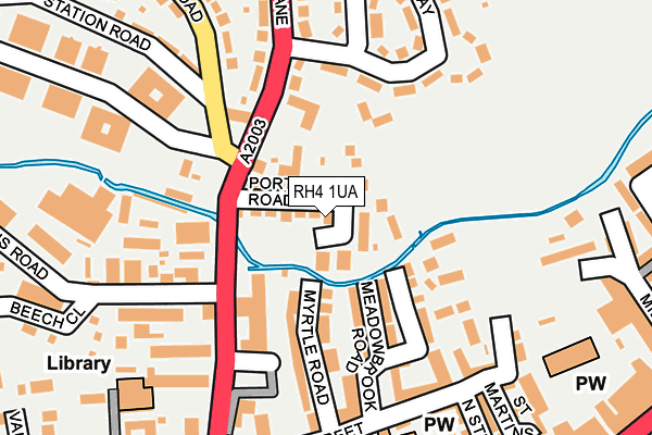 RH4 1UA map - OS OpenMap – Local (Ordnance Survey)