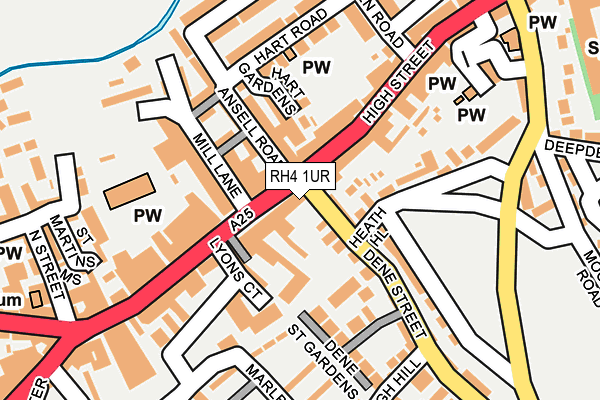 RH4 1UR map - OS OpenMap – Local (Ordnance Survey)