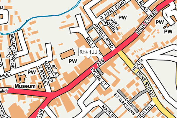 RH4 1UU map - OS OpenMap – Local (Ordnance Survey)