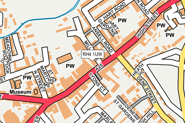 RH4 1UW map - OS OpenMap – Local (Ordnance Survey)