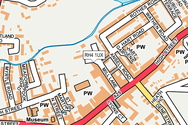 RH4 1UX map - OS OpenMap – Local (Ordnance Survey)