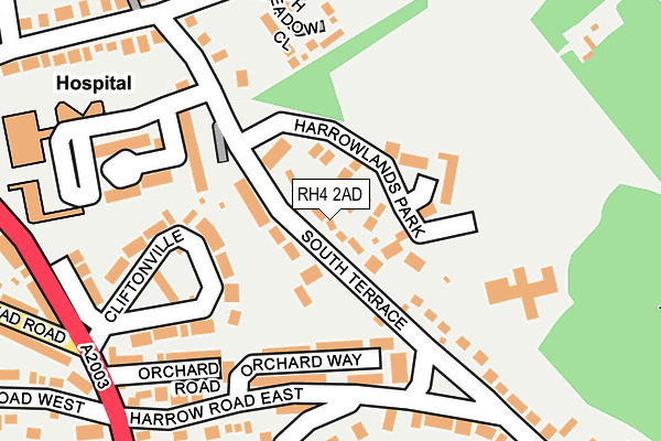RH4 2AD map - OS OpenMap – Local (Ordnance Survey)