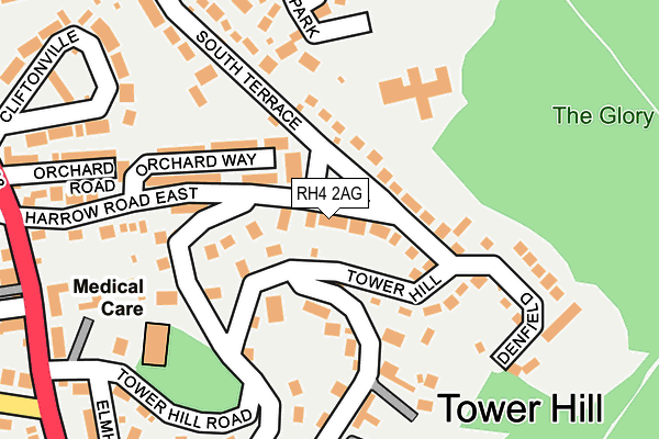 RH4 2AG map - OS OpenMap – Local (Ordnance Survey)