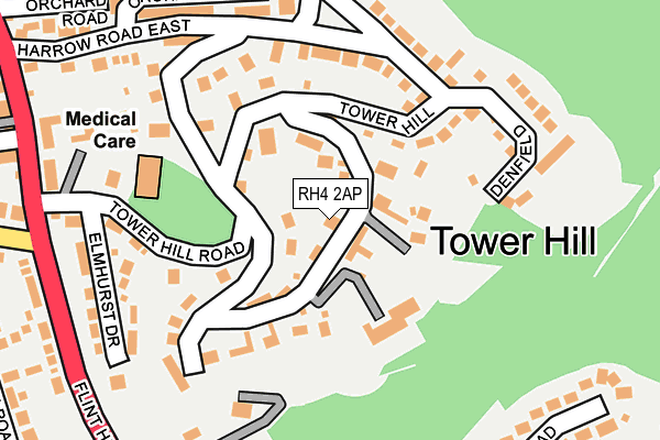 RH4 2AP map - OS OpenMap – Local (Ordnance Survey)