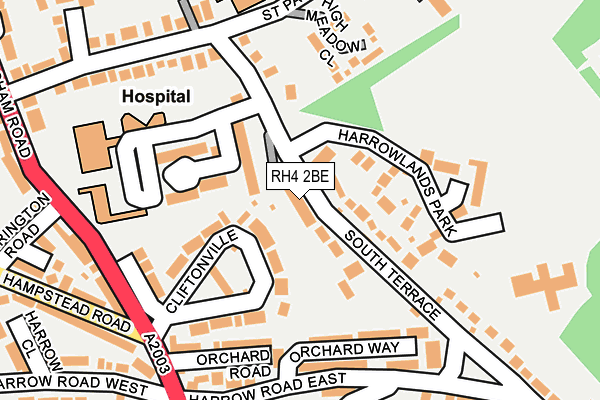 RH4 2BE map - OS OpenMap – Local (Ordnance Survey)
