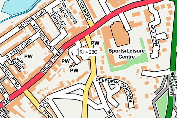 RH4 2BG map - OS OpenMap – Local (Ordnance Survey)