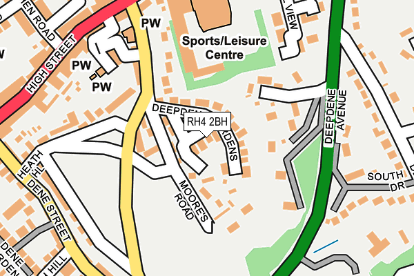 RH4 2BH map - OS OpenMap – Local (Ordnance Survey)