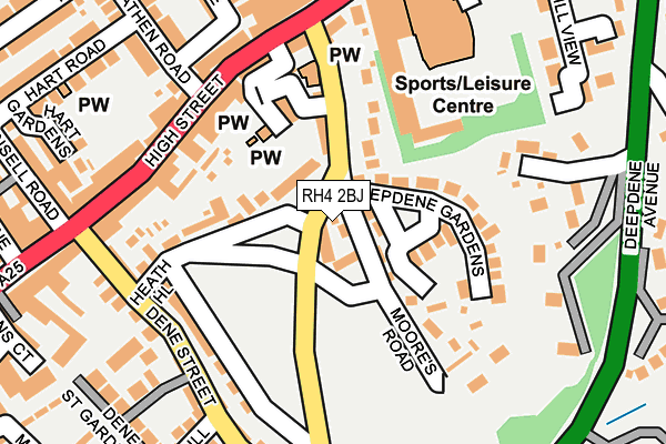 RH4 2BJ map - OS OpenMap – Local (Ordnance Survey)