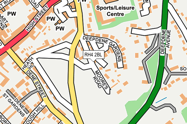 RH4 2BL map - OS OpenMap – Local (Ordnance Survey)