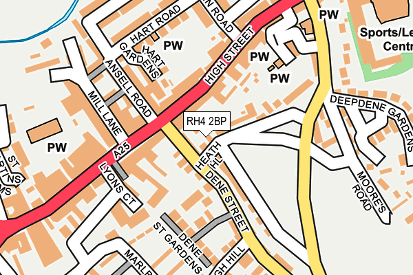 RH4 2BP map - OS OpenMap – Local (Ordnance Survey)
