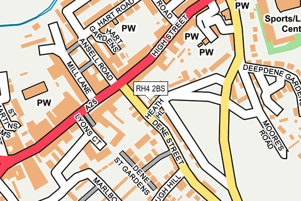 RH4 2BS map - OS OpenMap – Local (Ordnance Survey)