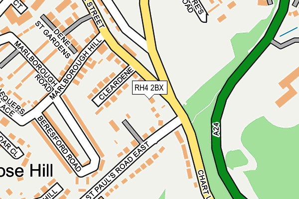 RH4 2BX map - OS OpenMap – Local (Ordnance Survey)