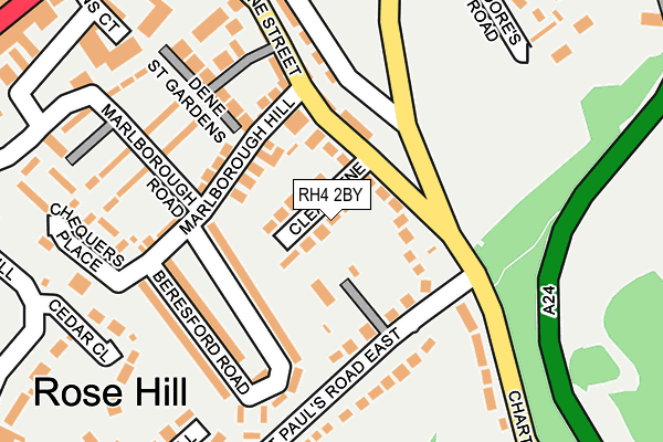 RH4 2BY map - OS OpenMap – Local (Ordnance Survey)