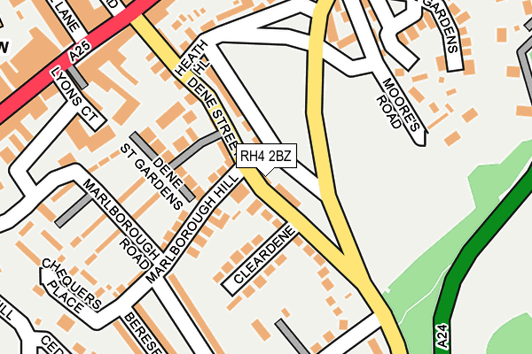 RH4 2BZ map - OS OpenMap – Local (Ordnance Survey)