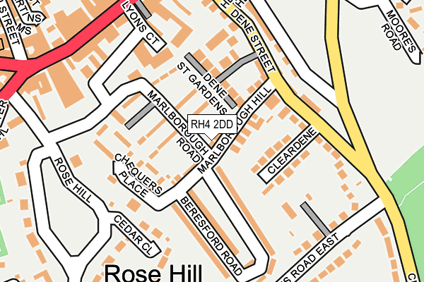 RH4 2DD map - OS OpenMap – Local (Ordnance Survey)