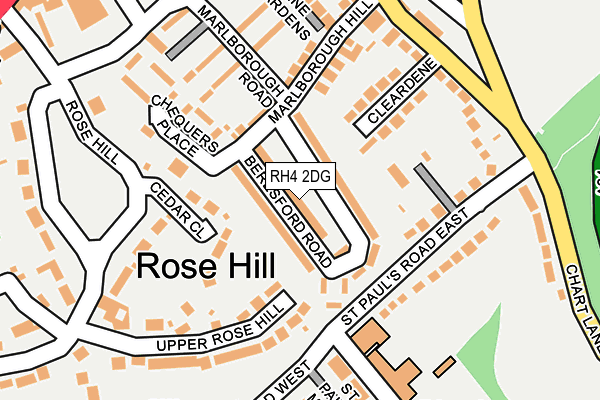RH4 2DG map - OS OpenMap – Local (Ordnance Survey)