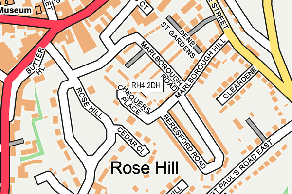 RH4 2DH map - OS OpenMap – Local (Ordnance Survey)