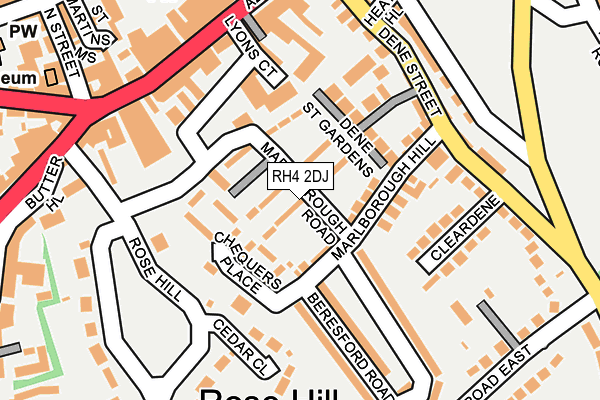 RH4 2DJ map - OS OpenMap – Local (Ordnance Survey)